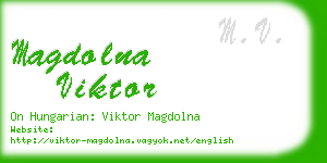 magdolna viktor business card